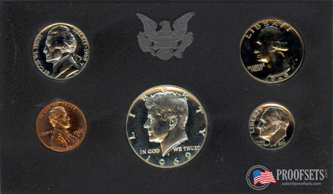 1969 proof set us mint coins
