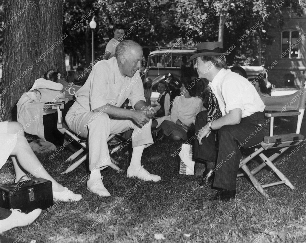 Mickey Rooney director George Spitz behind scenes Andy Hardy 12878-02 ...