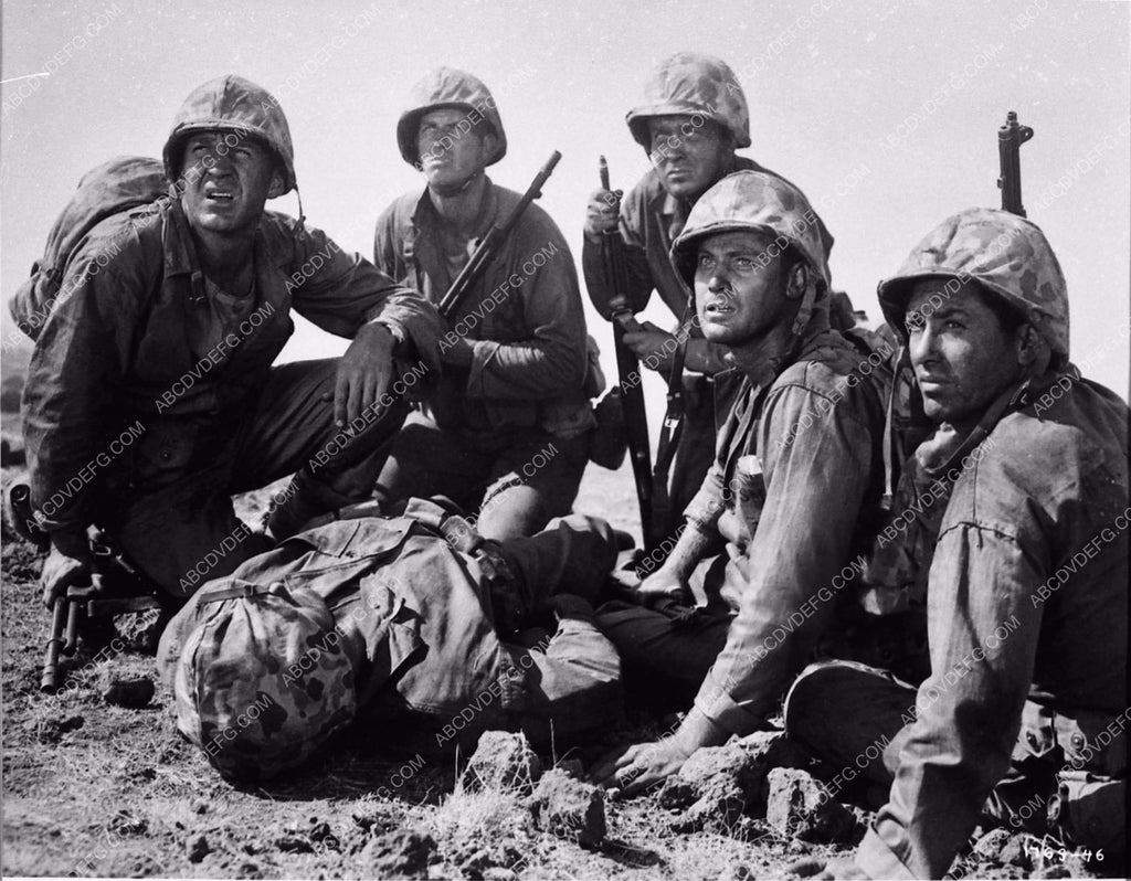 Forret Tucker John Agar and cast film The Sands of Iwo Jima 3602-17 ...