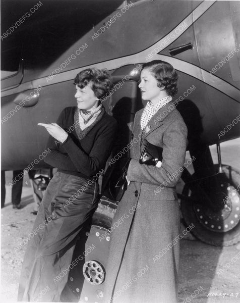 Famed Aviatrix Amelia Earhart Actress Myrna Loy Super Cool 4b0 450 Abcdvdvideo 