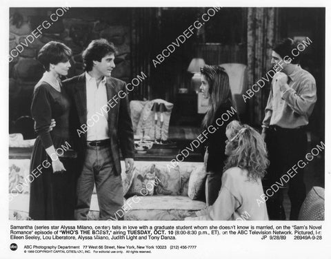 Eileen Seeley Lou Liberatore Alyssa Milano Tony Danza Judith Light TV ...