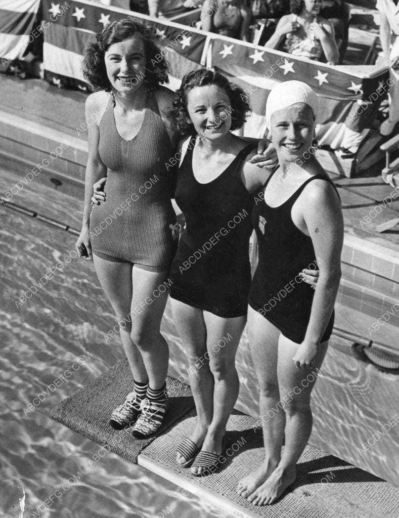 Virginia Hopkins Katherine Rawls Marjorie Gestring swim dive champs 8b ...