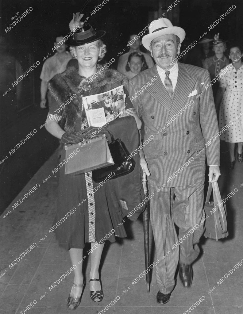 crp-13790 1939 news photo Adolphe Menjou best dressed actor w wife Ver ...