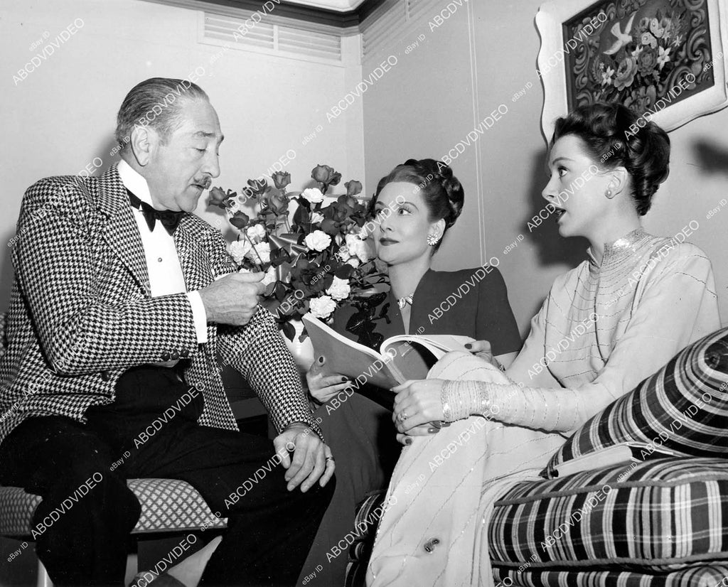 crp-07997 1947 Adolphe Menjou, Gloria Holden, Deborah Kerr rehearse sc ...