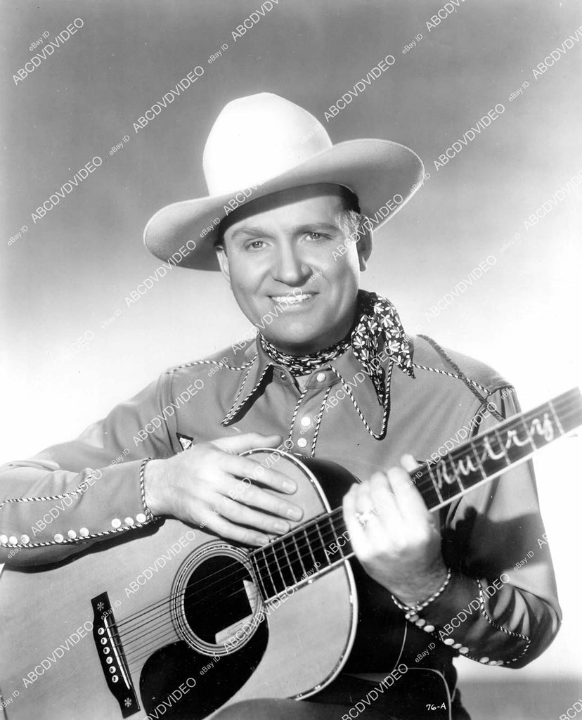 crp-08367 1940's singing cowboy Gene Autry w his guitar crp-08367 ...