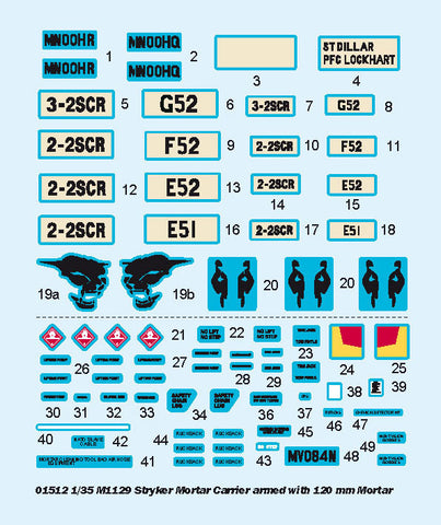 Trumpeter Military Models 1/35 M1129 Stryker Carrier Vehicle (MC-B)w/120mm Mortar Kit