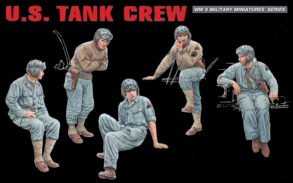 1/35 scale modern us tank crew