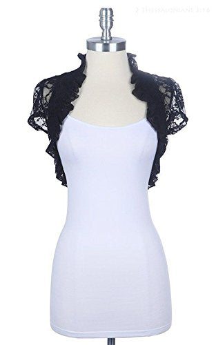 short sleeve lace jacket