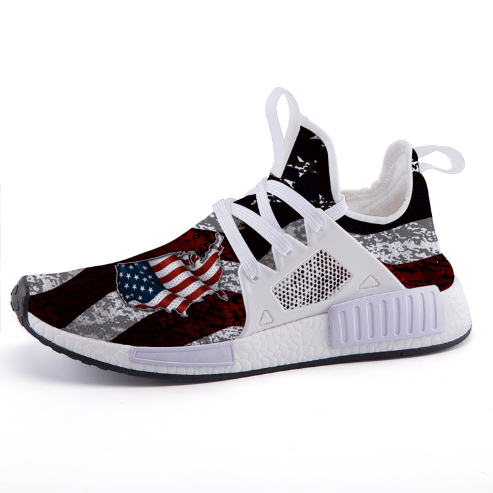 52 White Dada american flag shoes for Women