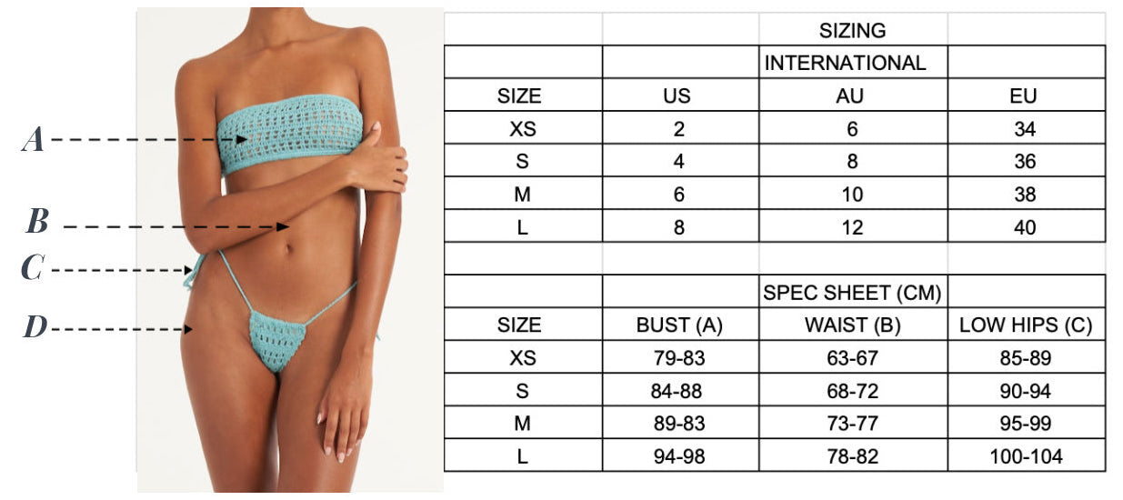 sizing chart – AKOIASWIM