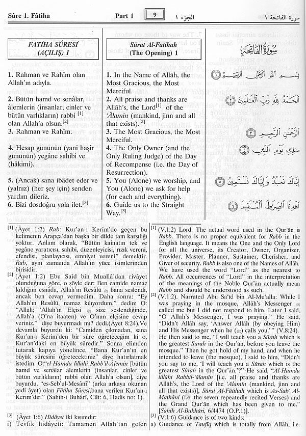 Turkish Quran English Turkish
