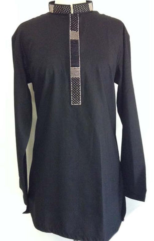 full sleeved embroidered kurta for men