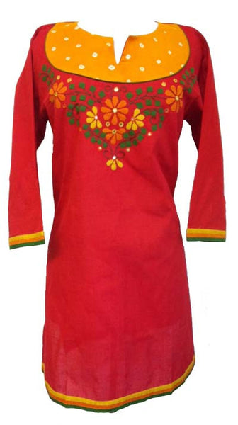 Appliqued Cotton Tunic top with Long sleeves | Islamic Clothing and ...