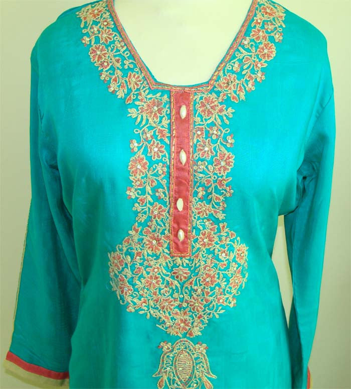 Cotton Shalwar Kameez with Embroidery | Islamic Clothing and Books ...