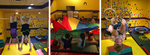 Mini nastics kids birthday party