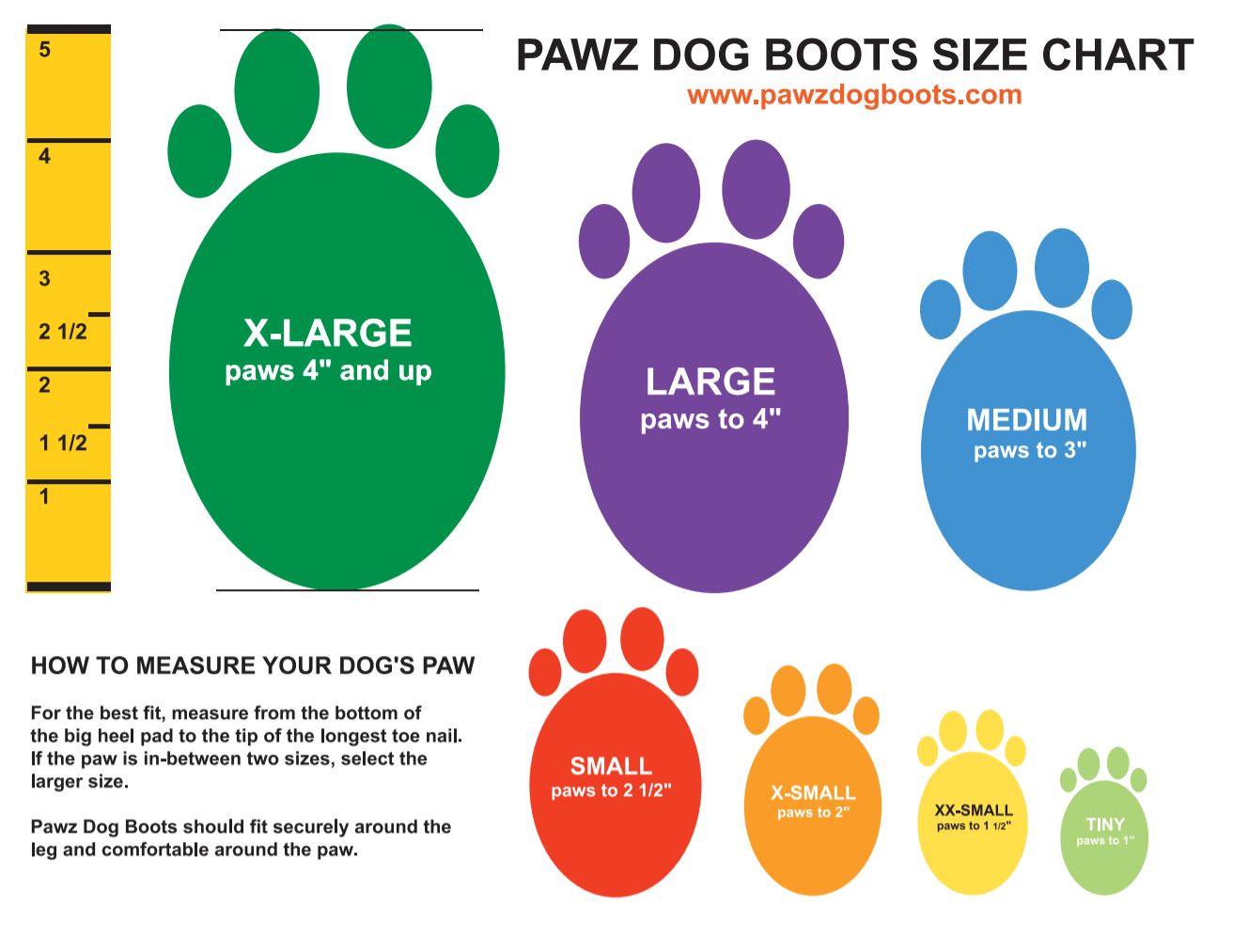 Pawz Rubber Dog Boots | KeepDoggieSafe 