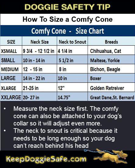 Dog Cone Size Chart