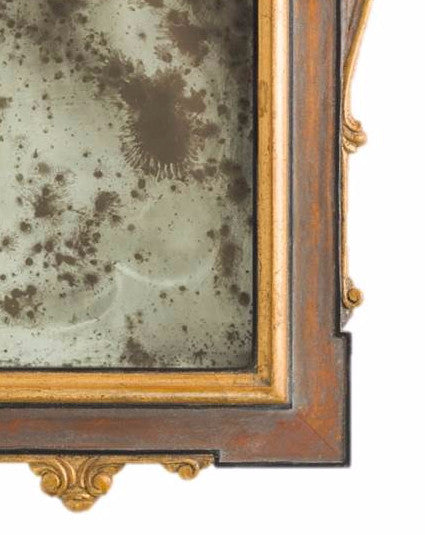 Petite Mirror 14th Century Gold, Tudor Wash & Black Poly