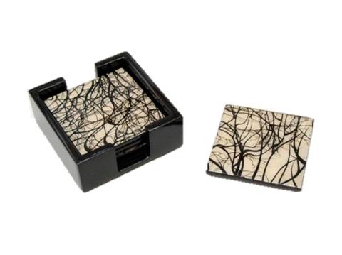 Lacquer Coaster Collection Set/4