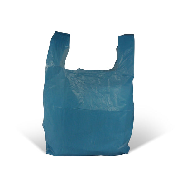 Blue Vest Style Plastic Carrier Bags | Robins Packaging