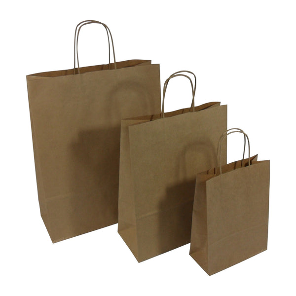 brown paper carrier bags with twisted handles