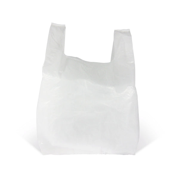 White Vest Style Plastic Carrier Bags | Robins Packaging