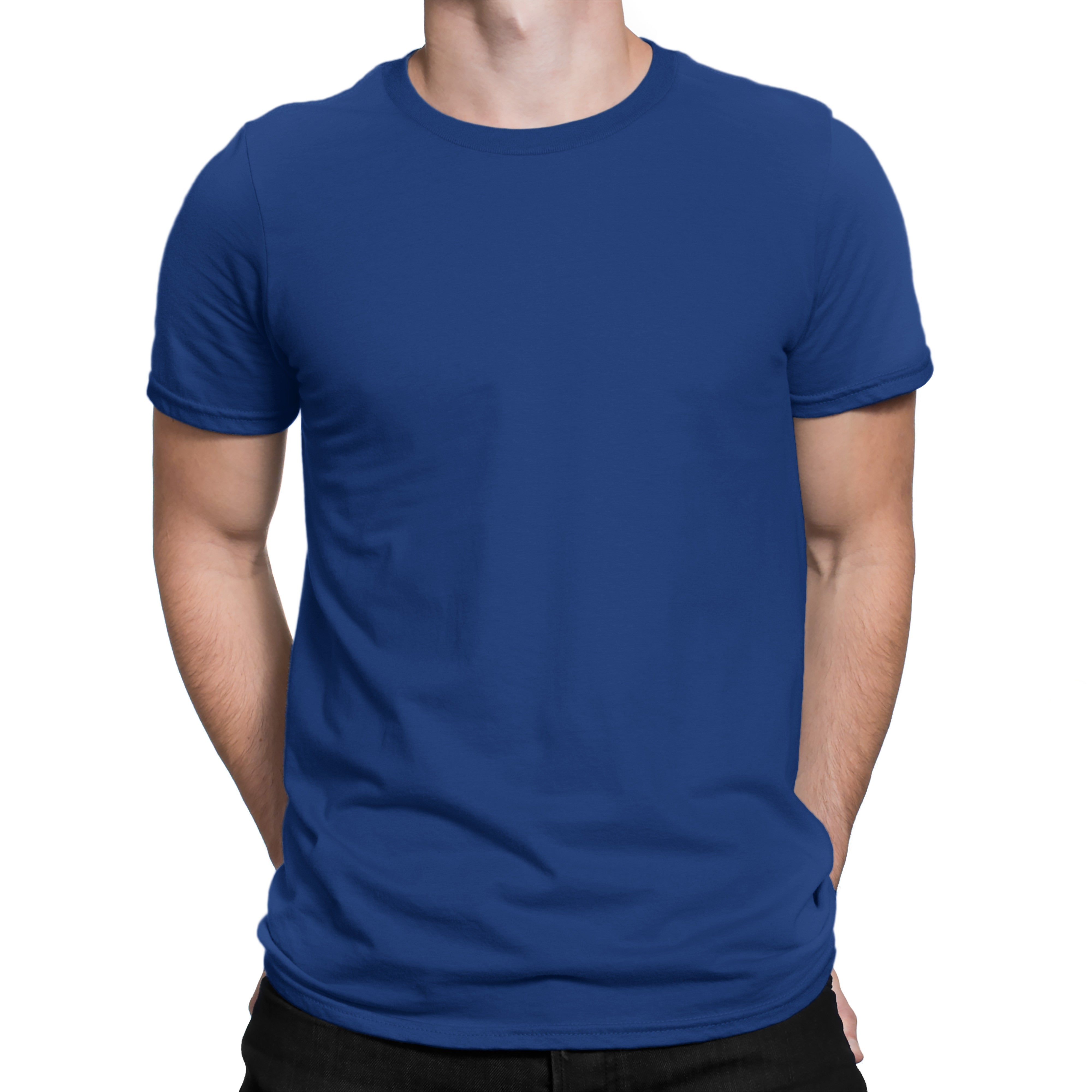 Download Men's Basic Royal Blue T-Shirt by Silly Punter in India