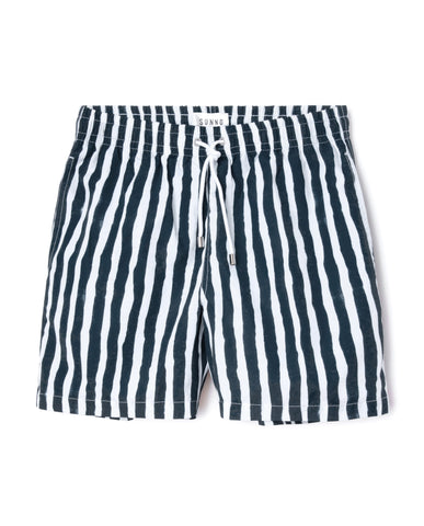 Hale Navy Bold Stripes Swim Short | Sunno by Bene Cape – SUNNO BY BENE CAPE