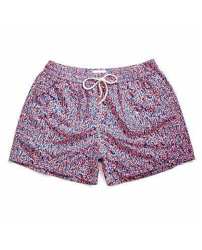 Statement Ink Pink & Blue Bandana Board Shorts S