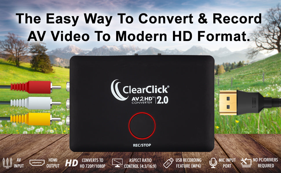 ClearClick Convertisseur vidéo vers numérique 2.0 (deuxième