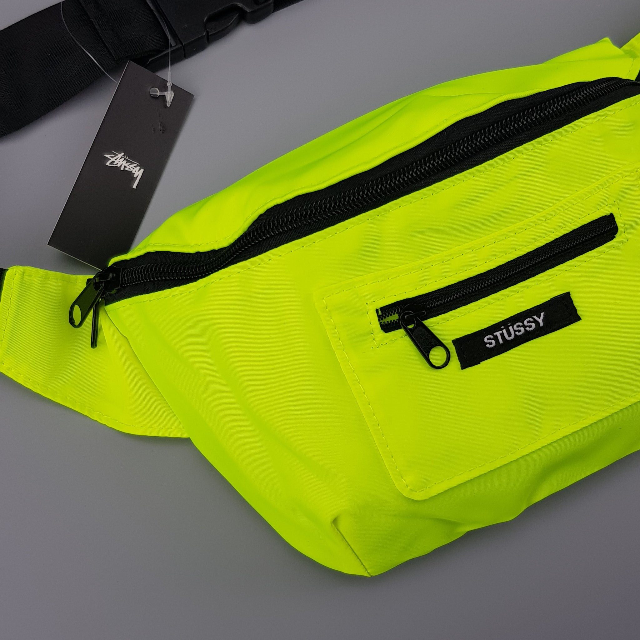 balenciaga neon fanny pack