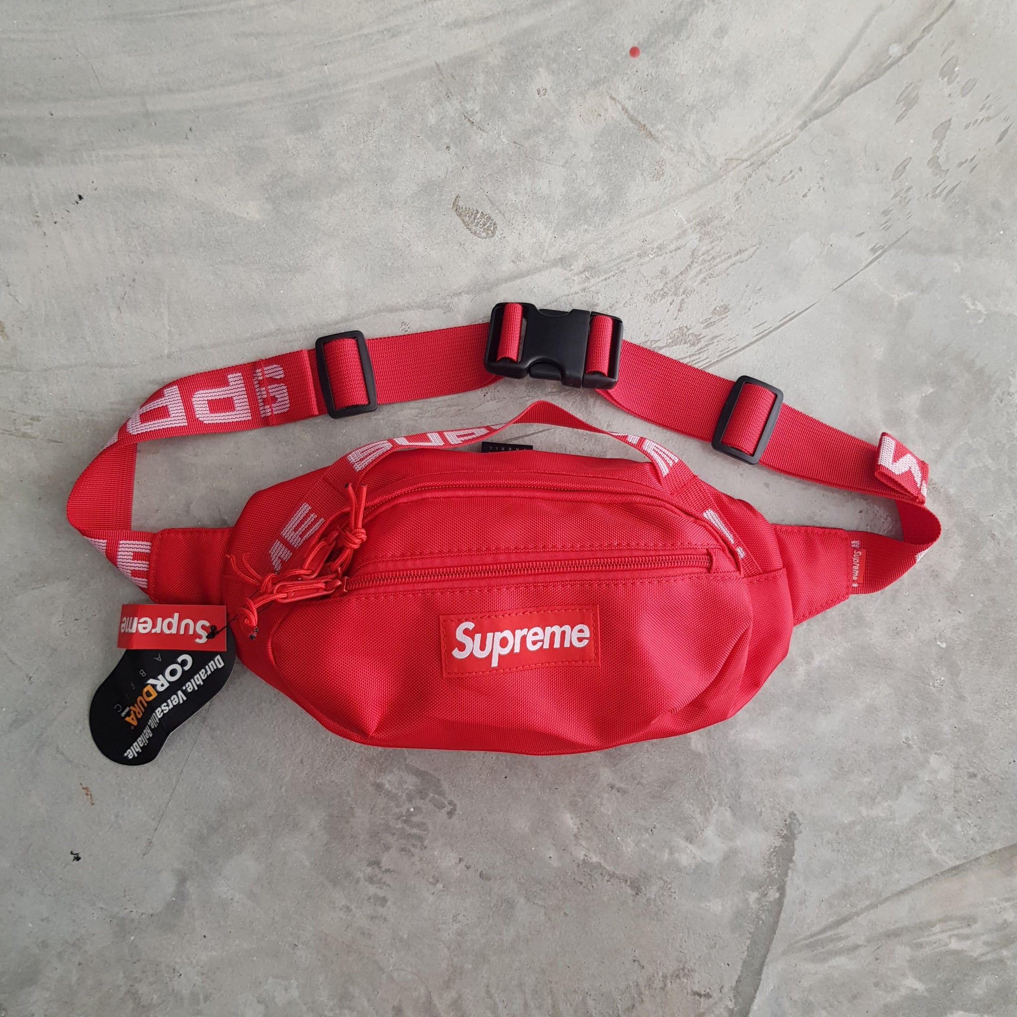 supreme ss18 red waist bag