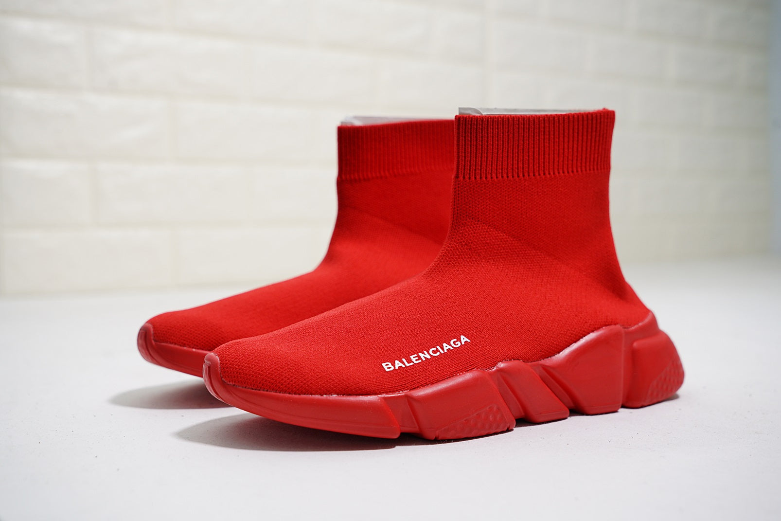 balenciaga red sock shoes