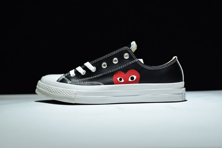 comme des garcons converse leather