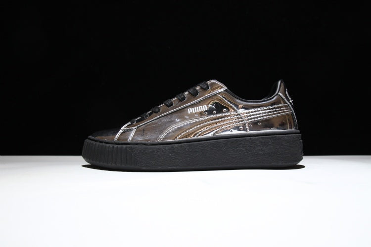 puma platform silver