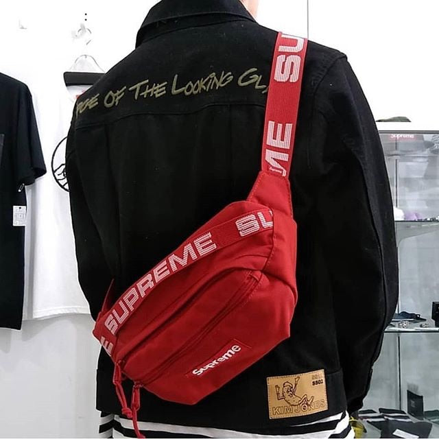 supreme ss18 red waist bag