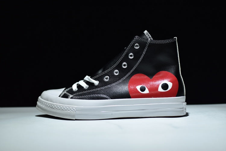 comme de garcon converse leather