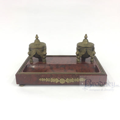 French Art Nouveau Bronze Inkwell – Brodney Antiques and Jewelry