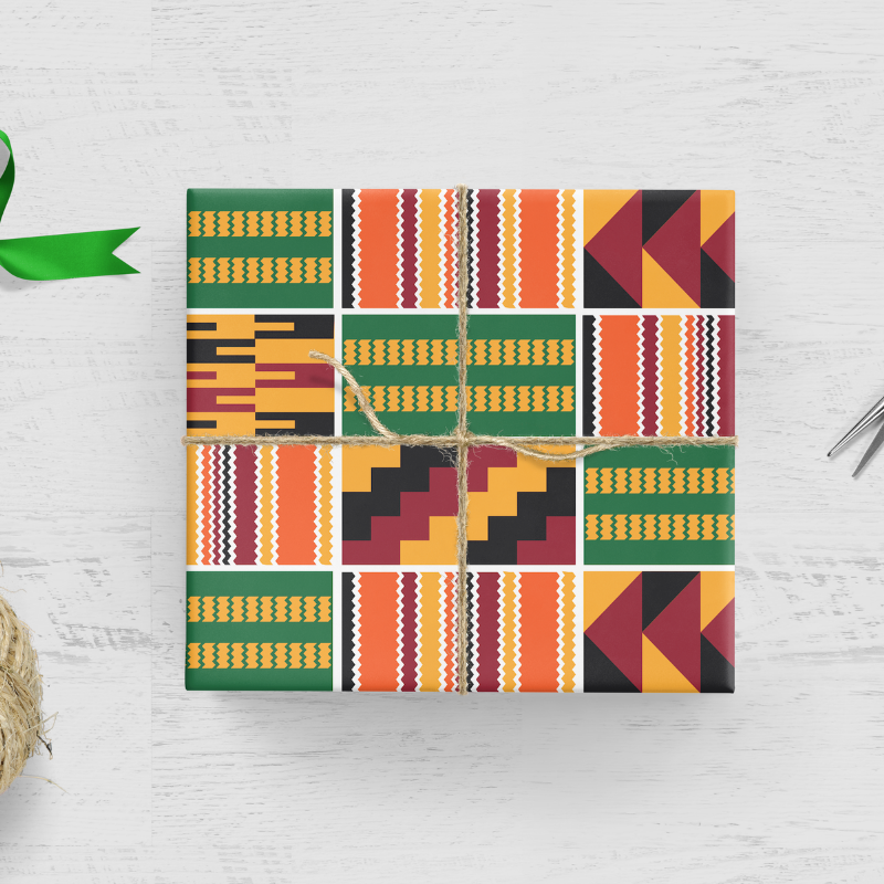 african gift wrap