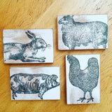 farm animals decor stamp doodledash interiors iod uk stockist