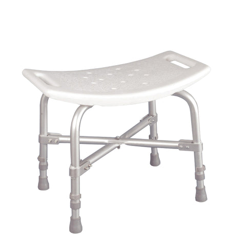 Adjustable Bath and Shower Transfer Bench with Reversible Backrest