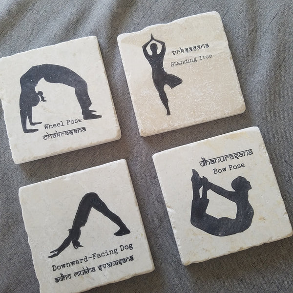 Best Yoga Gifts: Bhakti Coaster Set 