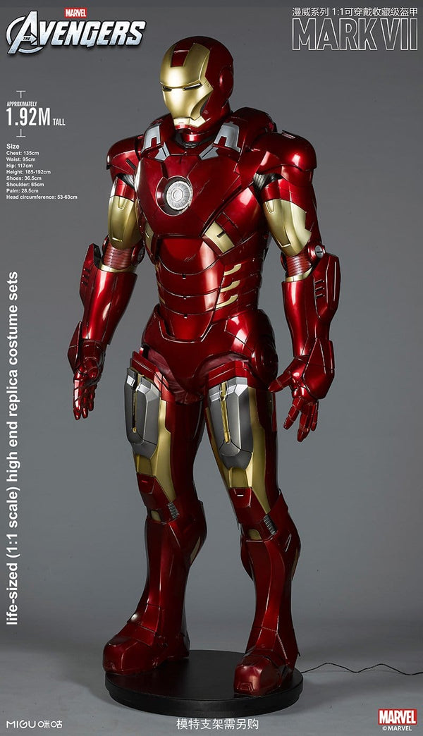 1:1 Iron Man Mk7 Suit Life-Size Wearable Armour Newly Upgraded Deluxe