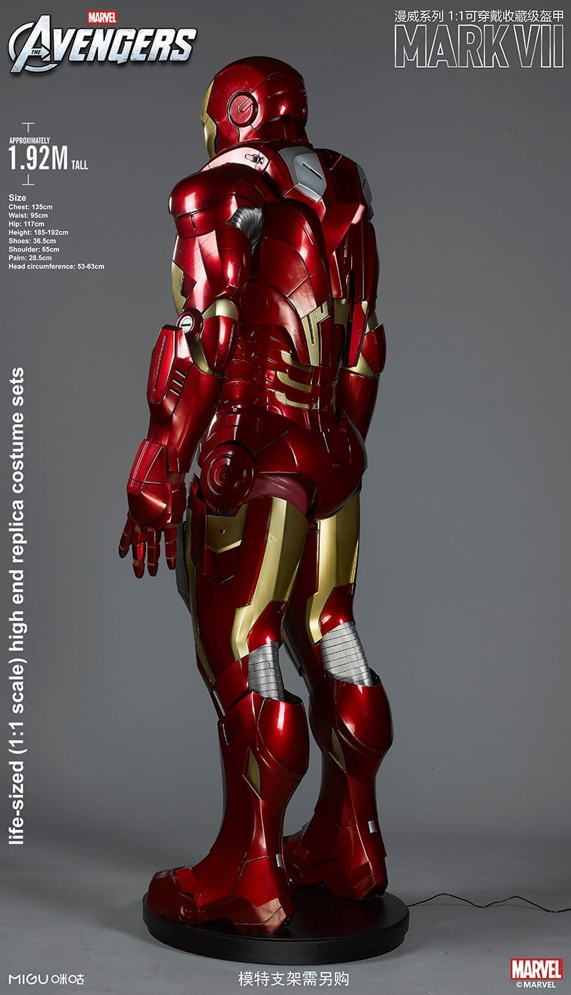 Besluit combineren beton 1:1 Iron Man MK7 Suit Life-size Wearable Armour Newly Upgraded Deluxe