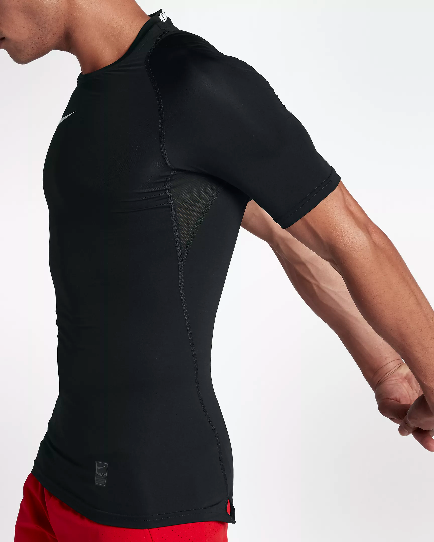 nike pro short sleeve compression top