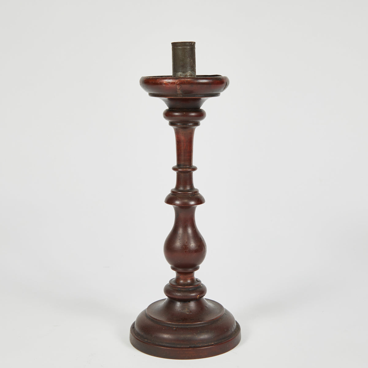 WOODEN CANDLESTICK IN WALNUT