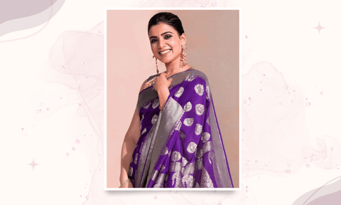 jewellery for purple saree