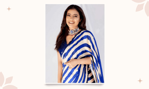 jewellery for blue saree