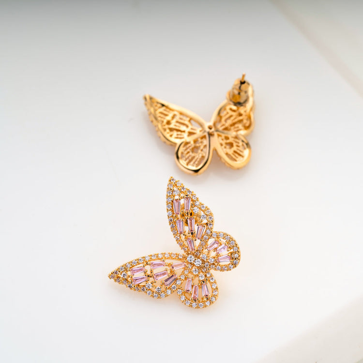 butterfly shaped earrings