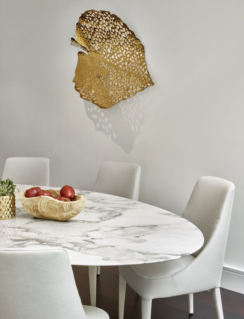 Gold Leaf - Luxury Sculptural Wall Art - Luxury Home Accessories - 5mm Interior Design Store